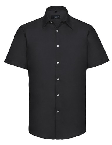 RUS-0R923M0-Men's Short Sleeve Tailored Oxford Shirt